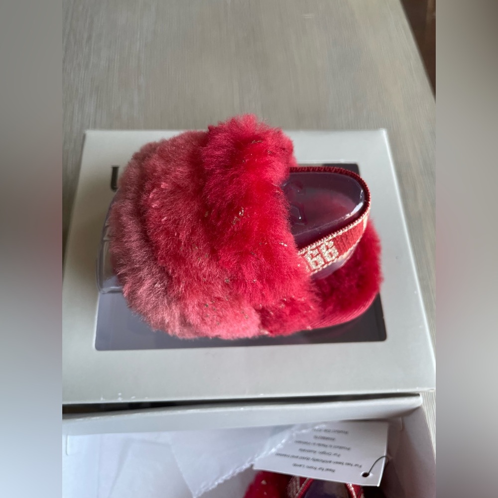 UGG Metallic Sparkle Infant Slipper Slides NIB